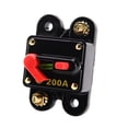 thumbnail image 2 of Amdohai 200A Fuse Circuit Breaker Manual Reset Waterproof for Car Audio Marine, 2 of 5