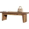 thumbnail image 7 of Tribesigns 55" Wood Entryway Bench, Farmhouse Long Entry Seat for Hallway, Dark Brown, 7 of 7