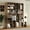 Oak, variant on BOSHIRO 16-Cube Modern Bookcase, 6-Tier Open Bookshelf with Baskets, 71” Tall Storage Display Shelf for Bedroom & Living Room, Oak