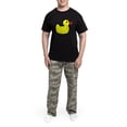thumbnail image 5 of CafePress - Duck Icon Rubber Ducky Men's Dark Pajamas - Men's Dark Loose Fit Cotton Pajama Set, 5 of 7