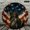 12x12in, variant on BCIIG Grunge Liberty Flag Wall Clock Battery Operated, Silent Mechanical Movement Wall hanging decor, Lobby Corridor Dining Room Bedroom Office Classroom