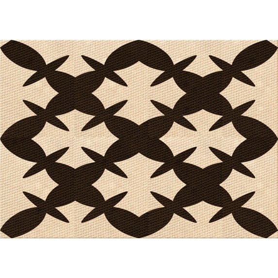 Ahgly Company Indoor Rectangle Patterned Blood Night Red Area Rugs, 2' x 5'