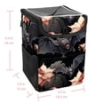 thumbnail image 5 of Bats Foldable Car Trash Can with Lid, Leak-Proof Mini Trash Can, Hanging Storage Bag for Car, 5 of 6