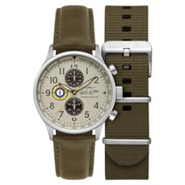 AVI-8 Hawker Hurricane Classic Stainless Steel 43.5mm Japanese Quartz Wristwatch AV-4011-1B