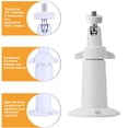 thumbnail image 5 of Soporte Base para Cámaras de Seguridad CCTV Universal Zinker Redondo Aluminio Blanco, 5 of 5
