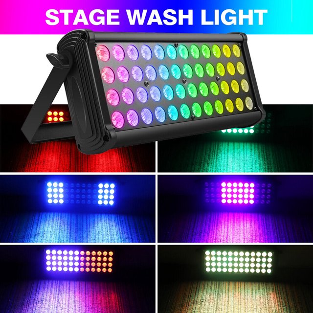 80W RGB 48 LED Laveuse Mural Bar Stroboscopique DMX Fête Disco Spectacle Boîte de Nuit