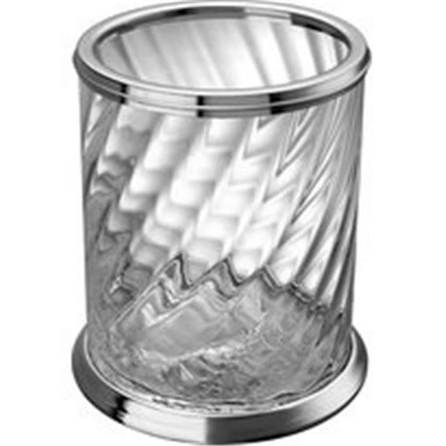 NuSteel REG8H Regal Glass & Metal Wastebasket