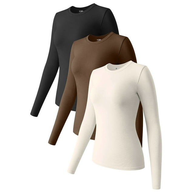 Ketyyh-chn99 Chemises Habillées pour Femmes Blouse Ample Confortable Manches Longues Col Rond Tunique Beige,G