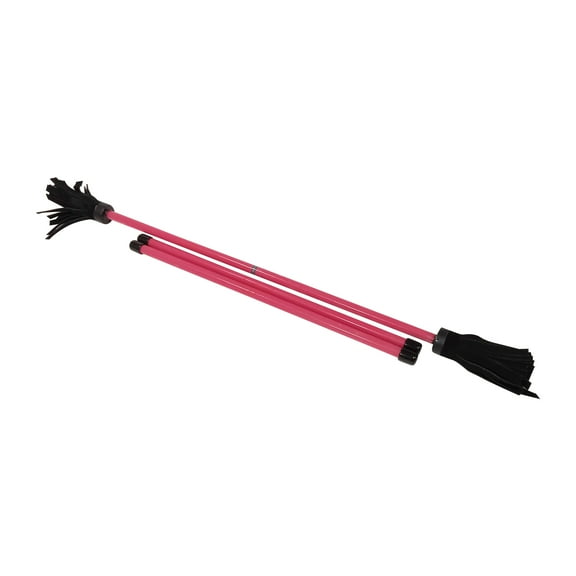 Z-Stix Professional Juggling Flower Sticks/Devil Sticks and 2 Hand Sticks, High Quality, Beginner Friendly - Solid Series (King, Red)