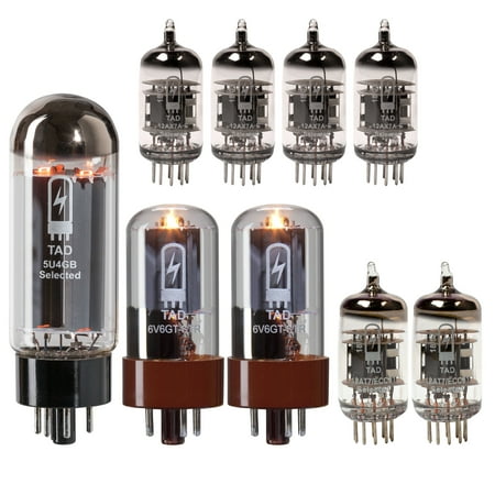 Fender Deluxe Reverb (Silver Panel) TAD Tube Set with Matched Power Tubes