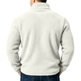 thumbnail image 6 of Frnrwgo Men's Sweatshirt Double-Sided Velvet Half Zip Stand Collar Long Sleeve Casual Top with Pockets, 6 of 10