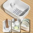 thumbnail image 5 of Cutlery Storage Box under $5! kkbbma Stackable Dish Storage Box, Large Capacity Cutlery Organizer with Lid for Kitchen, Picnic, Plastic Container for Plates and Bowls, 35x28cm, 5 of 8