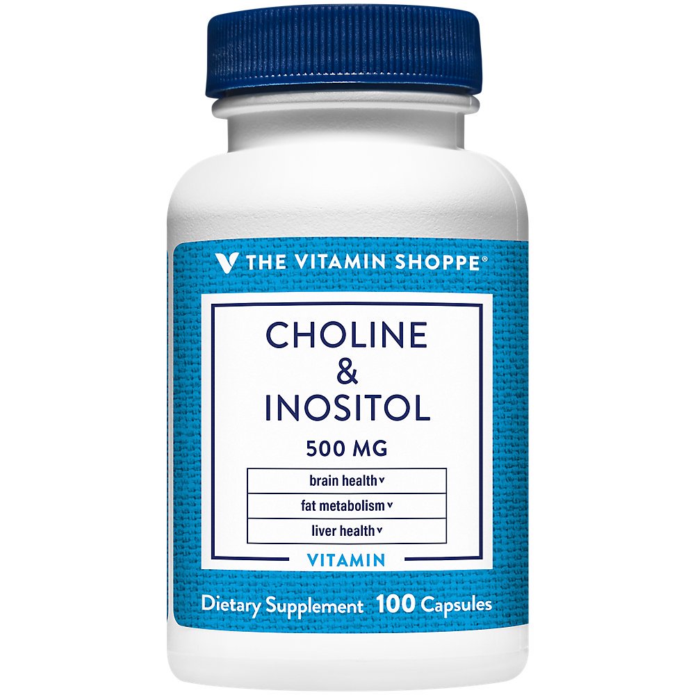 The Vitamin Shoppe Choline Inositol 500MG, Once Daily Supplement for