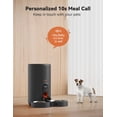 thumbnail image 3 of Comedero automático para gatos WOPET 2024 para 2 gatos con cuenco de acero inoxidable, 3 of 6