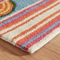 thumbnail image 5 of Dash & Albert Button Hand Micro Hooked Wool Rug, 2' x 3', Multi, 5 of 8