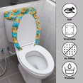 thumbnail image 3 of COEQINE Sunflower Blue Toilet Lid Cover and Toilet Tank Cover, Elastic Bottom Easy Installation Replacement Toilet Cover 2 Pcs Set for Indoor Decoration, 3 of 7