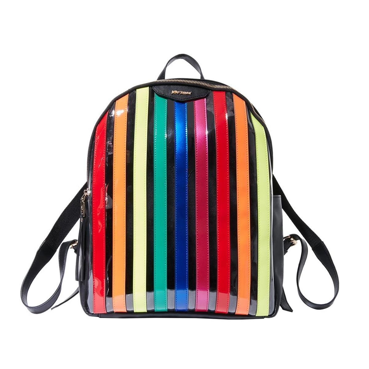 betsey johnson striped backpack