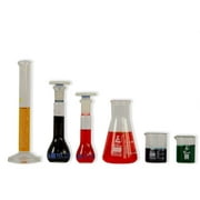 Miniature Glass Labware (Set of 6) | Decorate Your Space with Mini Labware | For Ages 14+