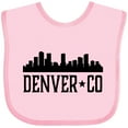 thumbnail image 3 of Inktastic Denver Colorado City Skyline Boys or Girls Baby Bib, 3 of 4