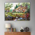 thumbnail image 3 of Bosque casa paisaje pintura de diamantes de imitación paisaje cristal punto de cruz decoración del hogar imagen de diamante Inevent JJ14138-02, 3 of 6