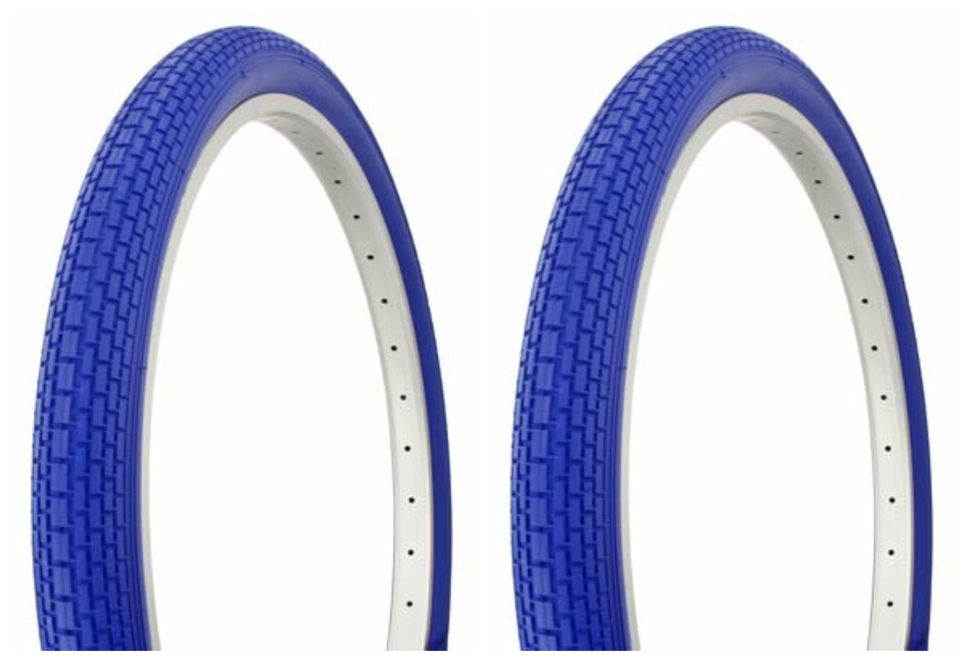 Tire set. 2 Tires. Two Tires Duro 26" x 2.125" Blue/Blue Side Wall HF