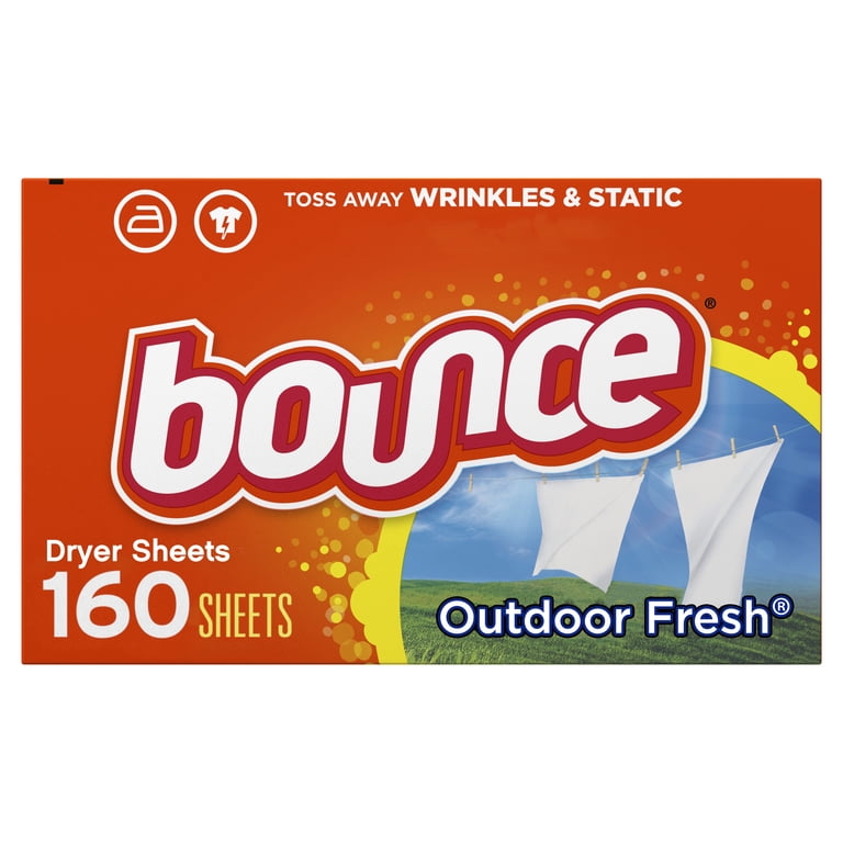 Bounce Dryer Sheets, Outdoor Fresh Scent, 160 Count photo 1