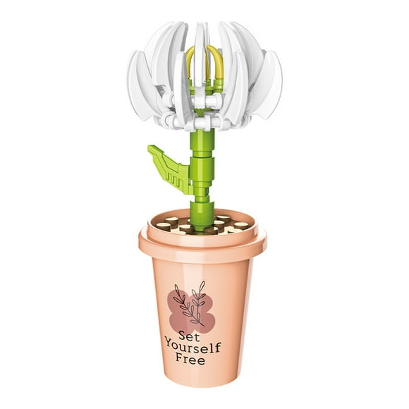Lego building blocks flower Teacher‘s Day Valentine‘s Day gift puzzle assembled ‘s toy decoration flower face Tea language