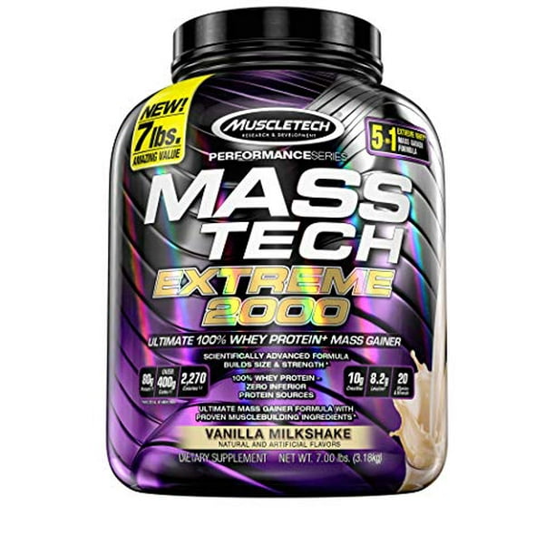 Muscletech Mass Tech Extreme 2000 Whey Protein Powder Max Protein Mass Gainer Creatine 2521