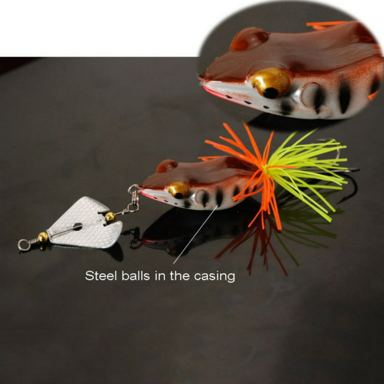 Large Propeller Frogs Fishing Lure Double Hooks