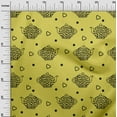 thumbnail image 3 of oneOone Velvet Lime Green Fabric Tea Kettle Quilting Supplies Print Sewing Fabric By The Yard 58 Inch Wide, 3 of 7