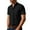 Black, variant on Coorders George Mens Linen Shirt, Men's Regular-Fit Short Sleeve Casual Button Down Shirts, Dark Gray, L
