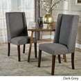 thumbnail image 1 of Chaise de Salle à Manger en Tissu Gris Foncé Rory (Lot de 2), 1 of 7