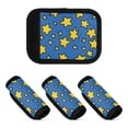 thumbnail image 6 of Luggage Handle Wrap for Suitcase 2 Pack Luggage Tag Identifiers for Travel Accessories Cartoon Yellow Star, 6 of 6