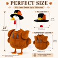 thumbnail image 3 of KuKeDi 2-Piece 23 inch Porch Goose Outfit, Thanksgiving Turkey Clothes for Goose Statue, 3 of 7