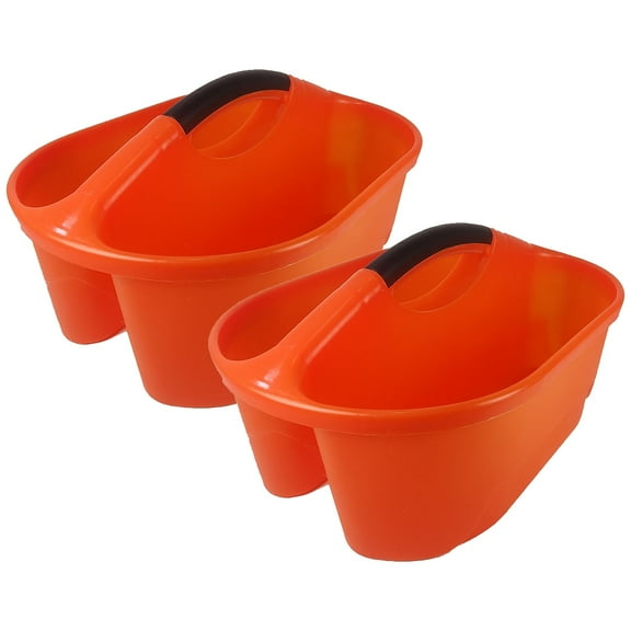 Romanoff Products Romanoff Classroom Caddy Plastic 16.25" x 12" x 8.25" Orange 2/Bundle (ROM25609-2)