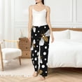 thumbnail image 4 of Balery Honey Bees at Night Pantalones de pijama para mujer, pijamas ultraligeros, pantalones de estar por casa-3X-Large, 4 of 6