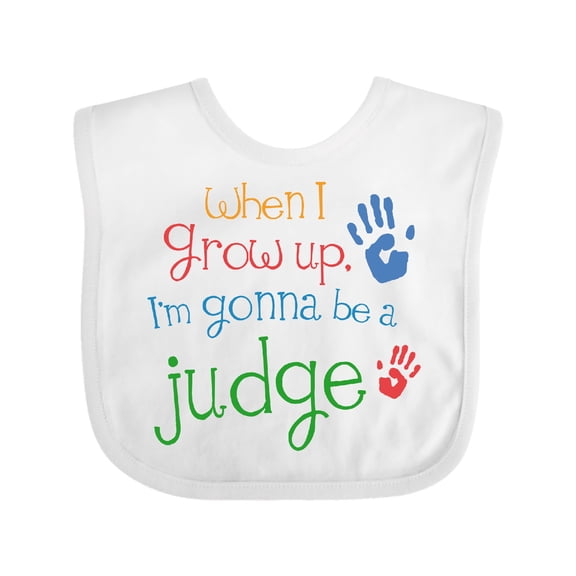 Inktastic Future Judge for Kids Boys or Girls Baby Bib