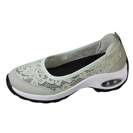 

Eudgs Women Sneakers Fashionable New Pattern Solid Color Lace Decoration Cute Thick Sole Flat Bottom Comfortable Non Casual Shoes Sneaker Booties for Women No Heel Internationalist Women Sneaker