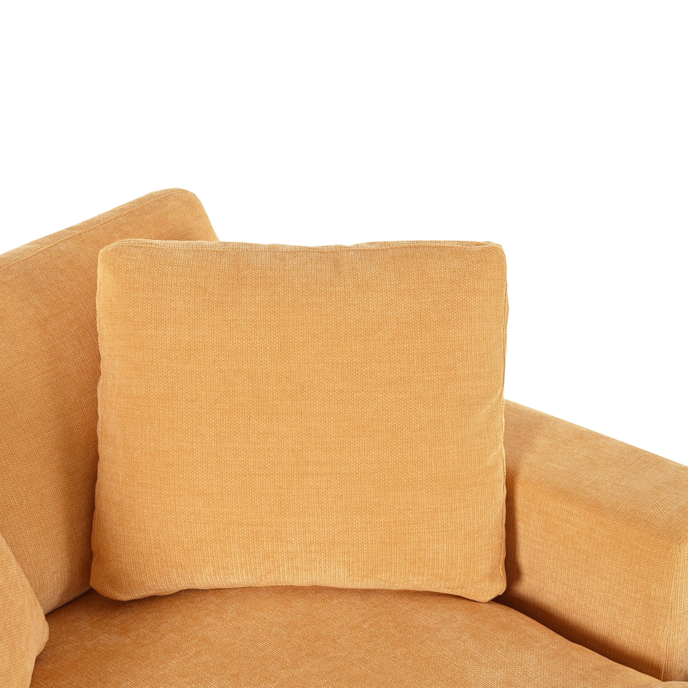 Christopher Knight Home 70.9" Classic Oversized Chaise Lounge Chair, Plush Fabric with Durable Frame, Yellow