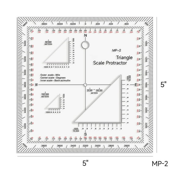 Flexible Map Scale And Protractor For Construction Engineering Surveying Fangkenuo