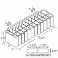 thumbnail image 3 of 24-Compartment Tray for Pegboard or Slatwall, 2-Pack, 3 of 3