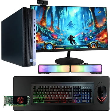 Restored HP Prebuilt Gaming Desktop PC Intel i5   Radeon RX550 4GB GPU 1080p Gaming PC 16GB DDR4 RAM 500GB SSD Wi-Fi AX200 5G   Bluetooth Windows 11 Pro 24in LCD Monitor (Refurbished)
