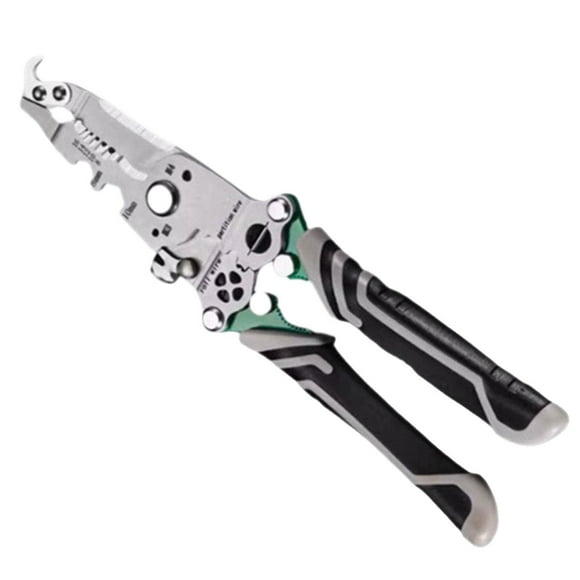 Clearance! 18 In Foldable Wire Stripper Alicate Multiusos Electrico Multi Function Wire Stripping Pliers Multifunctional Wire Stripper Crimper Cable Cutter Pliers Wire Stripper Tool (Gr B Black