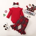 thumbnail image 3 of Conjunto Navideño para Bebé Niña Kuriozud 3-6 Meses Estampado a Cuadros, 3 of 7