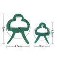 thumbnail image 2 of 60 pinzas para plantas de jardín (2 tamaños, cada una con 30 piezas) Abrazaderas reutilizables para soporte de jardinería de invernadero para plantas, vides, verduras, tallos de tomate y crecimiento, 2 of 5