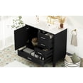thumbnail image 4 of 36" Vanity for Bathroom | Soft Close Door, Premium Details | MDF & Pine, Silver Handles | Offers Stress-Free Setup, 4 of 7
