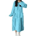 thumbnail image 5 of Jamicy Cute Nightgowns for Women Flannel Plush Winter Nightgowns for Women Loose Long Sleeve Comfy Fuzzy Soft Sleepwear Pajama Dress with Pockets, 5 of 5