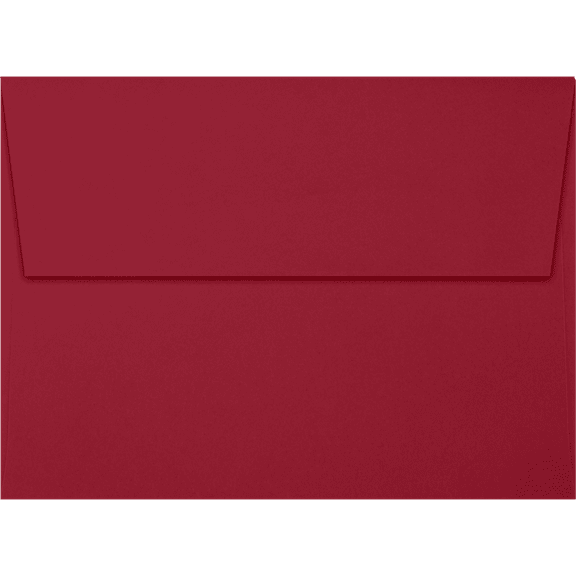 LUXPaper A6 Peel & Press Invitation Envelopes, 4 3/4 x 6 1/2, 80 lb. Garnet Red, 50 Pack