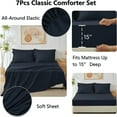 thumbnail image 4 of Sleepdown Comforter Set 5-Piece Bed in a Bag - Navy, Twin, 4 of 7