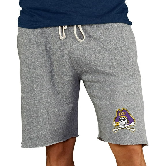 Men's Concepts Sport Gray ECU Pirates Mainstream Terry Shorts